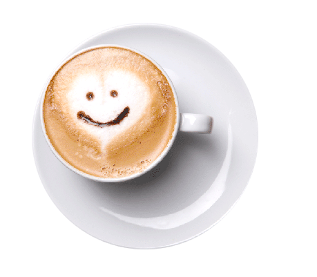enjoy a coffee on us 